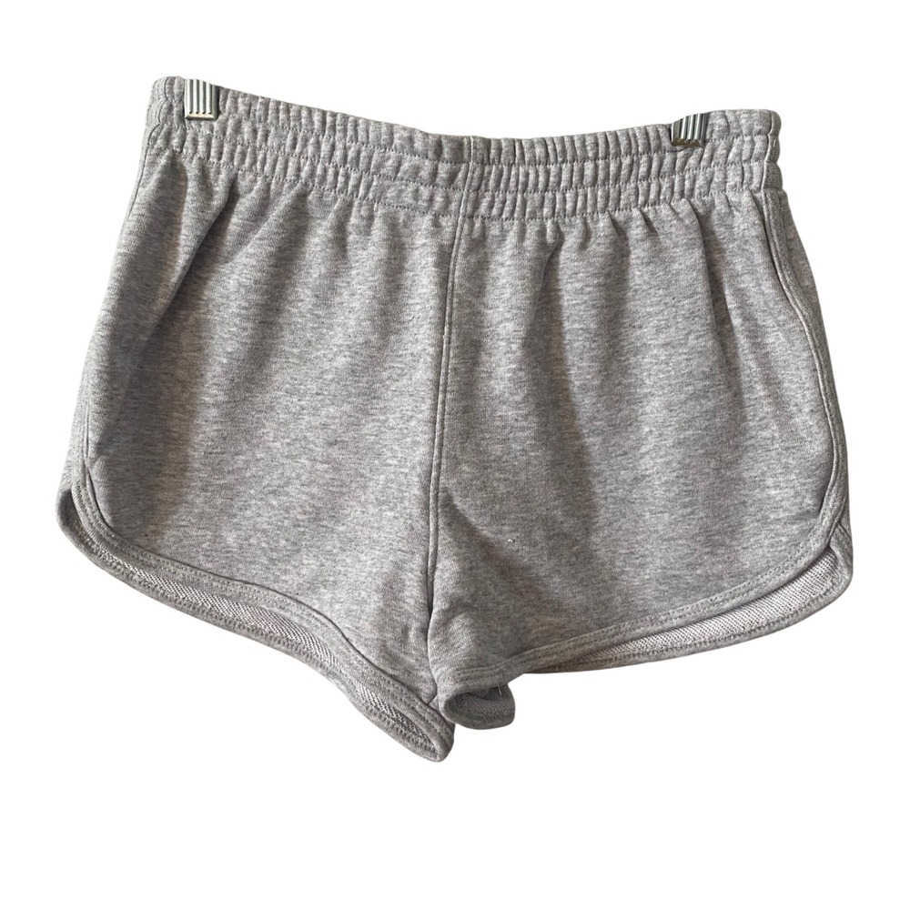 NIA The Brand Sz Sm Heather Grey French Terry Dolphin Hem Lounge Shorts Casual